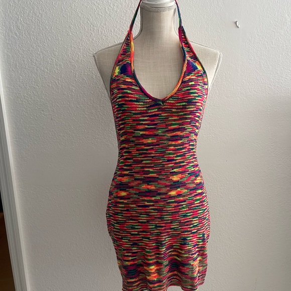 Princess Polly Multi color backless dress - Picture 1 of 4